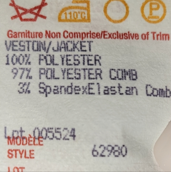 Joseph Ribkoff - lvory Faux Fur Zip-Up Hooded Jacket w/ Front Embellishments - Picture 11 of 11